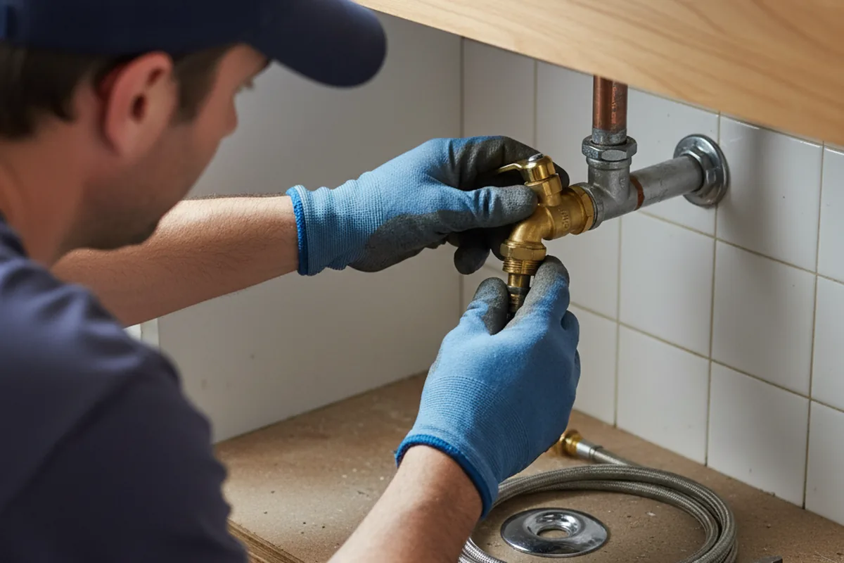 Shutoff valve and fitting work during Emergency Plumbing in Barnstable